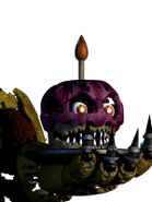 Nightmare Cupcake, held by Nightmare Chica.