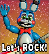 A poster of Toy Bonnie from the mobile port.