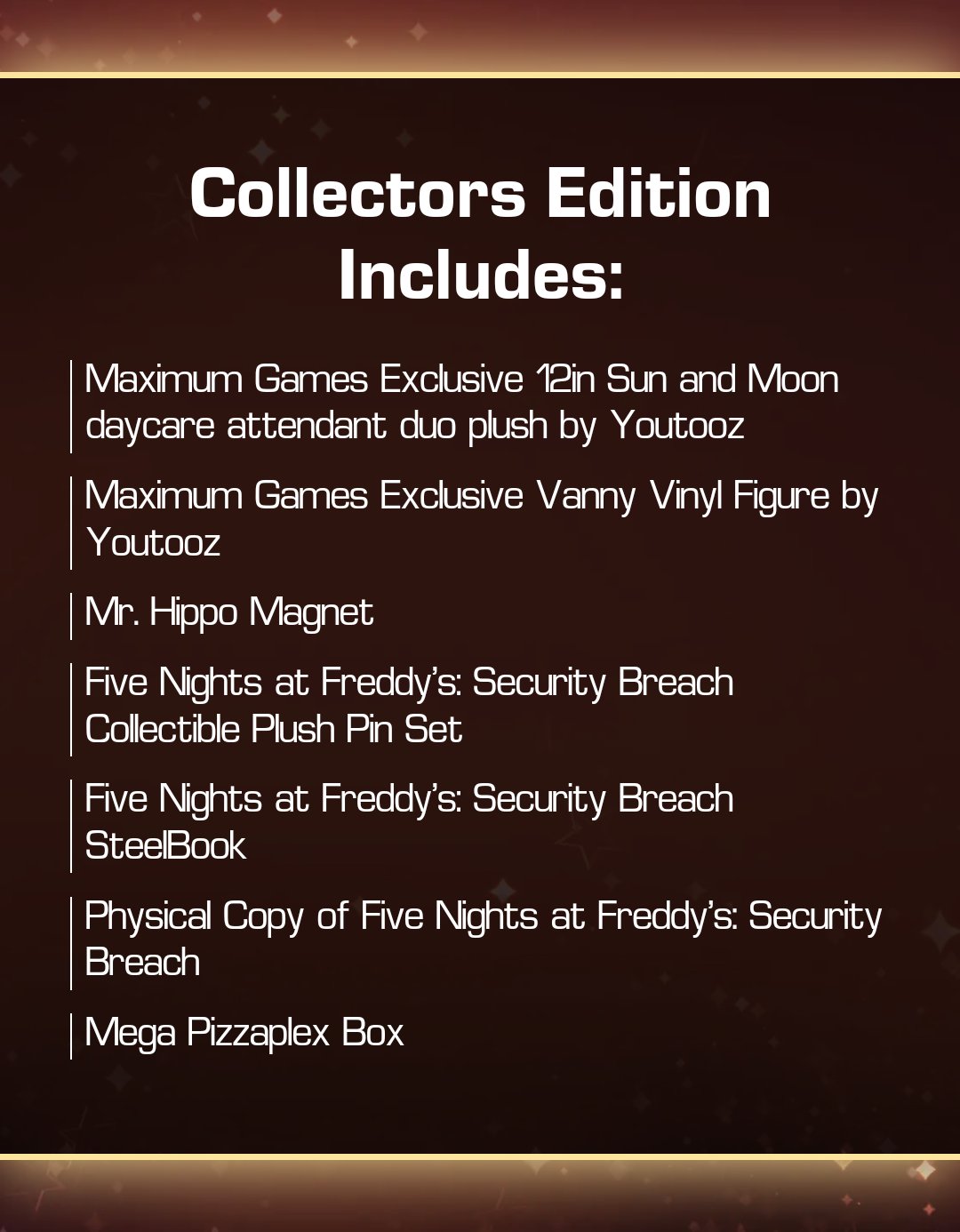 Security Breach Collector's Edition Five Nights at Freddy's Wiki