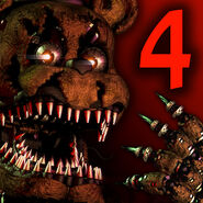 Nightmare Freddy in the icon for Five Nights at Freddy's 4.