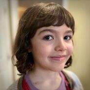 Piper with her character makeup.
