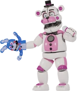 Una de las posibles poses de Funtime Freddy al espiar al jugador