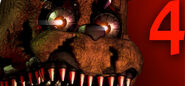 Nightmare Freddy en la ilustración artística del juego en Steam.