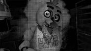 A hidden image found in the source code of Scott Cawthon's website, revealing Chica.