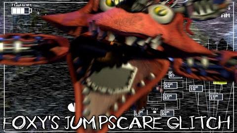 Bug del Jumpscare de Foxy en el monitor.