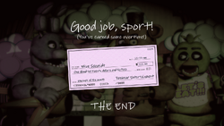 FNAF 3 NIGHT 6 ENDING, NIGHTMARE ENDING