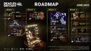 Dead by Daylight June 2025 roadmap.