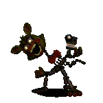 Phantom Mangles Aussehen in FNaF World.