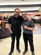 A photo of JonnyBlox and Scott.