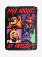 FNaF: SD character grid blanket.