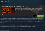Scott releases Five Nights at Freddy's 2 over a month early.