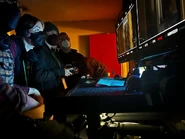 Filming of Golden Freddy and Abby meeting.