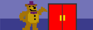 The outside wall sprite of what is most likely Fredbear's Family Diner.