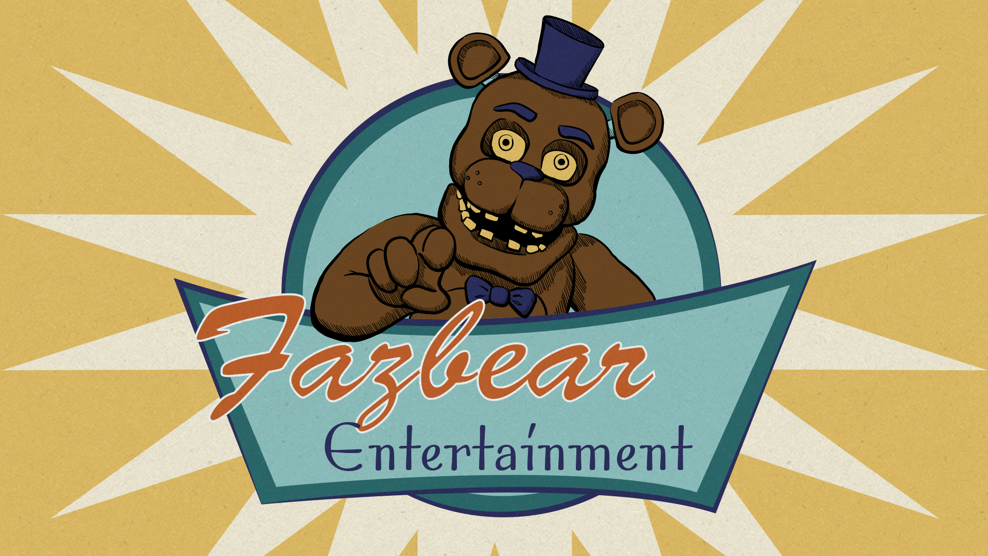 Freddy Fazbear - Five Nights at Freddy's Plus Greeting Card for