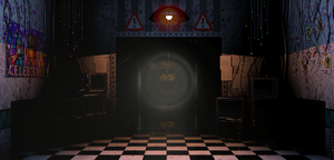 FNaF2 - Office (Golden Freddy - Pasillo)