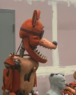 A photo of Foxy outside of set.