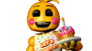 Toy Chica's jumpscare in Ultimate Custom Night.