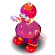 Fruit Punch Clown as he is placed on the right.
