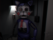 Withered Candy staring at the camera