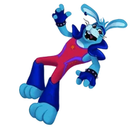 Otro recorte de Glamrock Bonnie. Nótese como parece que está cayendo.