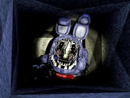 Withered Bonnie in the Left Air Vent, brightened and saturated for clarity.