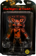 Glow-In-the-Dark Foxy's action figure; (With Sticker).