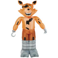 Inflatable Foxy Halloween yard decoration.