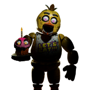 Chica's render during the loading screen.