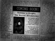 Freddy as he appears in the Fazbear's Fright newspaper article. Notice his eyes and ears missing.