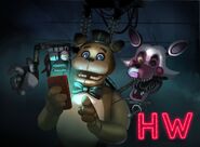 Freddy Fazbear as seen in the promo art for the mobile port.