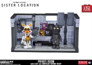 Yenndo with Lolbit in the McFarlane set of the Private Room.