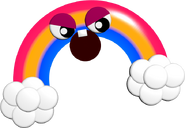 Chica's Magic Rainbow siendo derrotada.