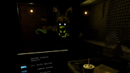 Phantom Foxy in the Office before he jumpscares the player.