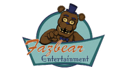 Fazbear Entertainment logo in Freddy Fazbear's Pizzeria Simulator