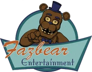 Fazbear Entertainment logo in Freddy Fazbear's Pizzeria Simulator