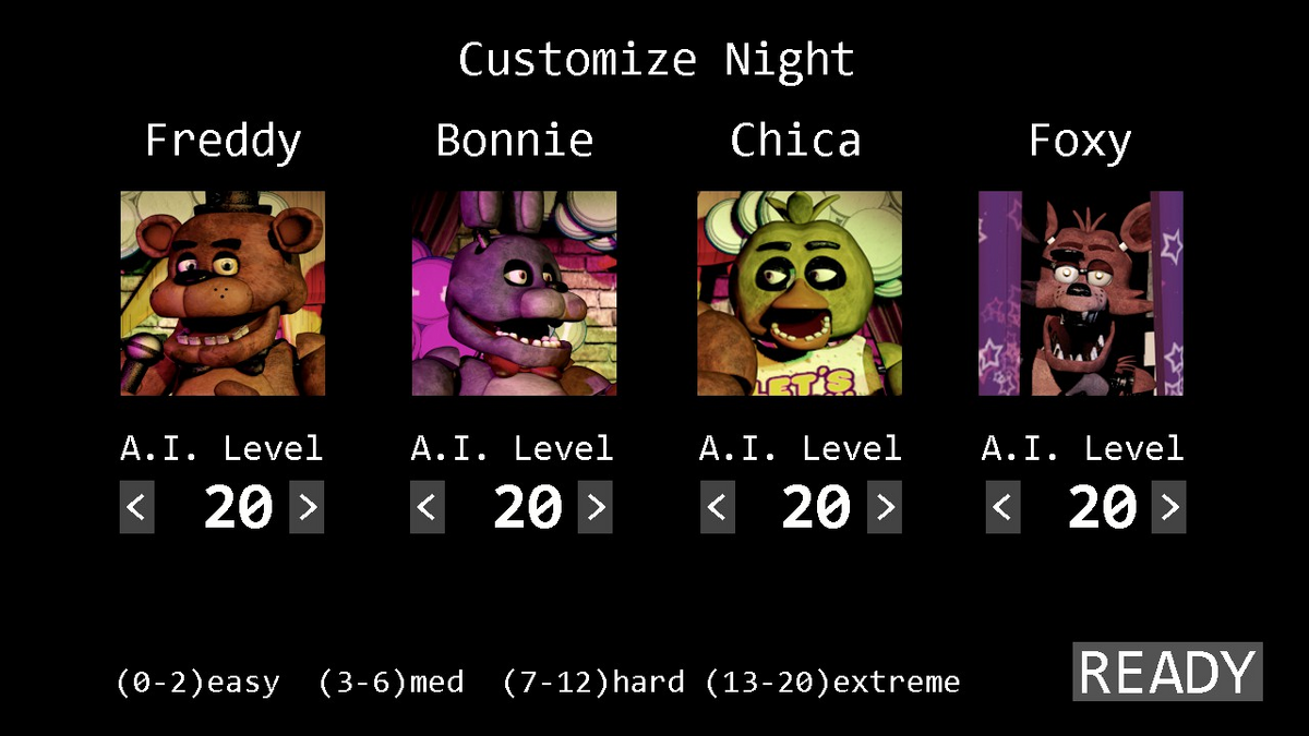 Five Nights at Freddy's 4 - JUMPSCARE DE NIGHTMARE - Animatronico Oculto  Shadow - Night 7 