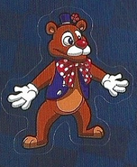 Artwork of Circus Freddy in the Five Nights at Freddy's Stickerpedia.