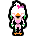 Glamrock Chica's icon from the "Chica's Feeding Frenzy" minigame.