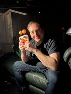 Scott wit a gangbangin' fan-made plush of Mega-Med.