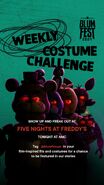 BlumFest Weekly costume challenge image.