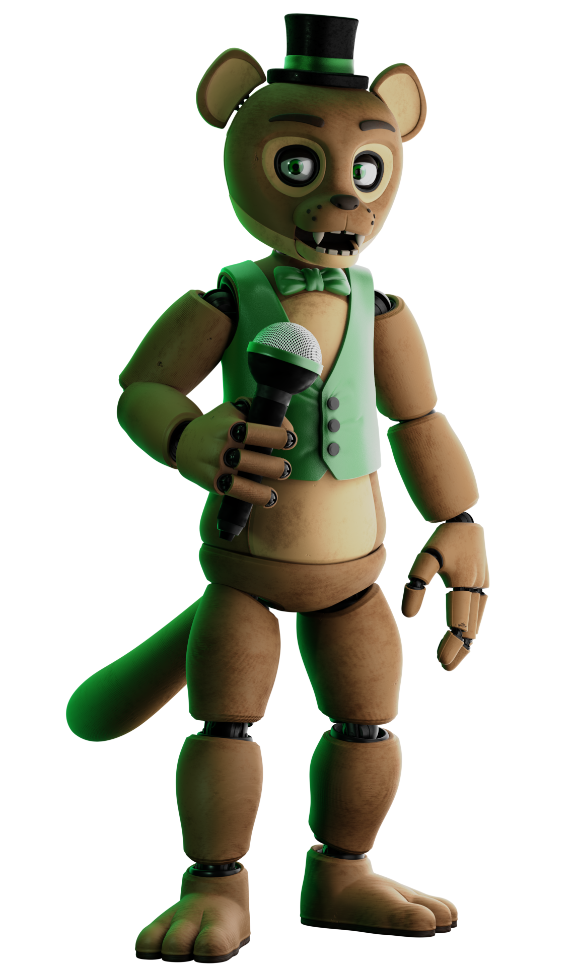 The Joy of Creation Media on X: Ignited Freddy's old design compared to  the (scrapped) new design using the Help Wanted model.   / X