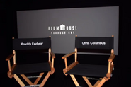 The same shot, but with Chris Columbus' chair next to Freddy's, back from when he was announced as the movie's director.