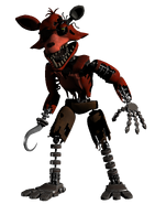 Withered Foxy in the gallery render.