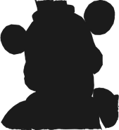 Freddy Fazbear Plush Suit icon silhouette.