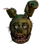 Springtrap's mugshot from the Vent Monitor.