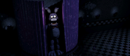 Bonnie flashing his animatronic eyes when being viewed on camera.