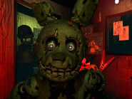 La imagen teaser de Springtrap de Five Nights at Freddy's 3.