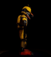 Withered Chica in the gallery (side).