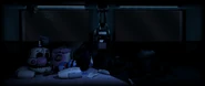Los restos del traje de Funtime Freddy en la Scooping Room.