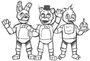 Sketchbook - Classic Animatronics.png (372 KB) Oswald's sketch of Freddy, Bonnie, and Chica.